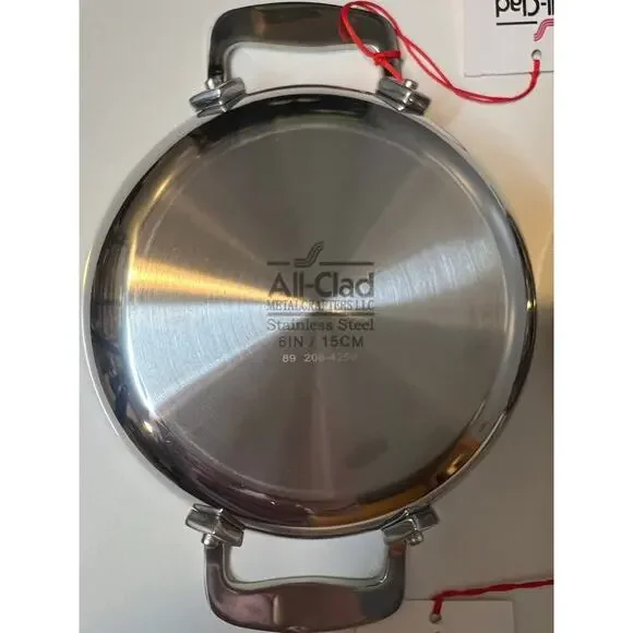 NEW Set of 2 All Clad Stainless Steel 6" Gratin Pans - Picture 4 of 8